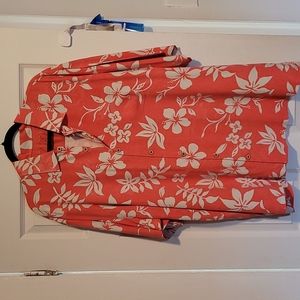 Orange Floral Tommt Bahama Shirt